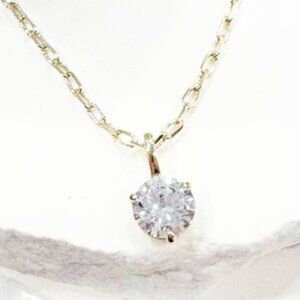 Melinda Maria Not Your Basic Pendant Necklace - Samantha Papercli Chain Gold New